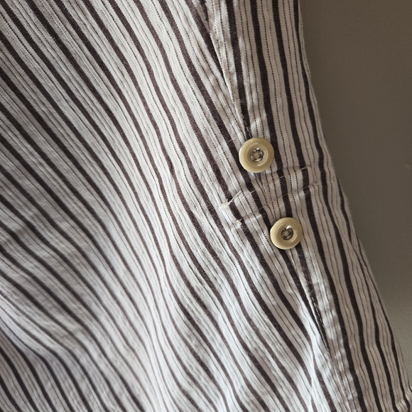 Alia Black and White Striped Capris - Picture 5 of 5